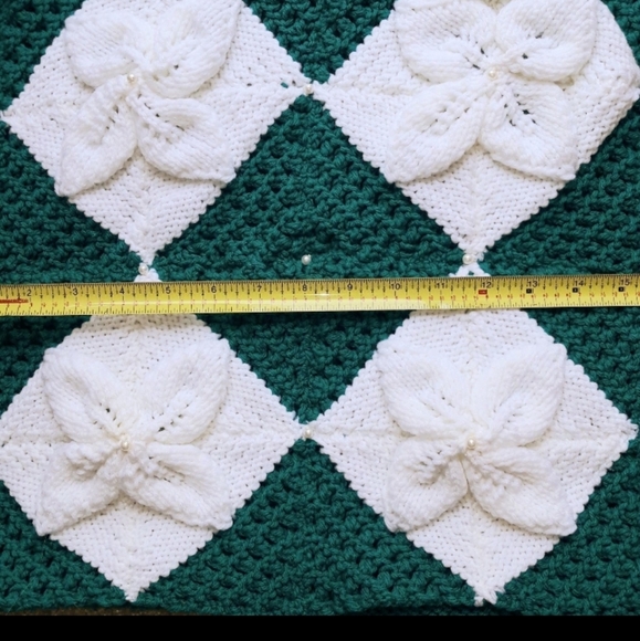 Holiday Christmas Hand Made Knitted Pillow Covers - Picture 11 of 12